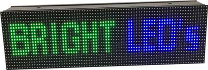 BRIGHT LED's LED Moving/Scrolling RGB Multi Colour Messenger Advertising Display Board with WIFI Operated Ultra Bright Indoor/Outdoor BL25RGB WIFI LED Display