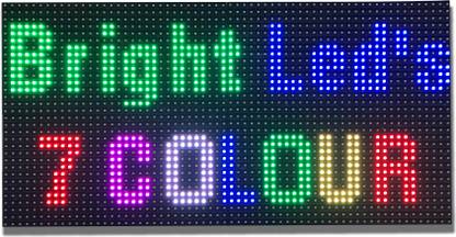 BRIGHT LED's LED Moving/Scrolling RGB Multi Colour Messenger Advertising Display Board with USB Operated Ultra Bright Indoor/Outdoor BL21RGB USB LED Display