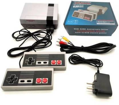 VK MART TV Video Game Console - TV Video Game Console for Kids 1 GB with 620 Super games,Mario, Contra (PACK OF 1) NA GB with 2 Controllers, 1 Power adapter, 1 Audio/Video Cable, 1 User Manual