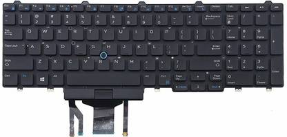 TechSonic Laptop Keyboard For Dell Latitude E5550 E5570 E5580 Precision 7510 7710 Internal Laptop-size Laptop Keyboard Compatible with Desktop, Laptop, Mac