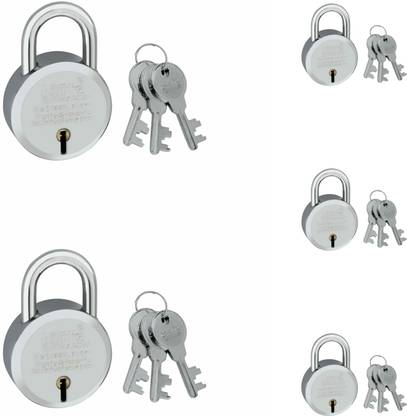 Hilife Round 50mm Hardened Shackle Lock Pack of FIVE (5) Padlock