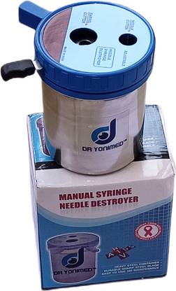 DR YONIMED Stainless Steel Needle Cutter Manual Needle Syringe Destroyer Needle Burner