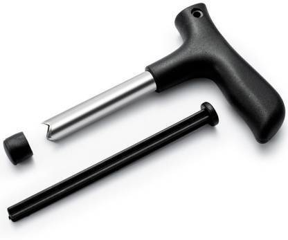 Shopment Steel Peeler Young Water Punch Tap Drill Straw Hole Open Coconut Tool Opener (Steel) Straight Peeler (Silver) Straight Peeler