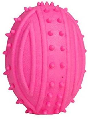 Emily Pets Spiked Rugby Ball (Pink) Rubber Chew Toy For Dog