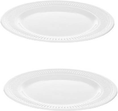 IKEA Sanning Plate White Pack of 2 Dinner Plate