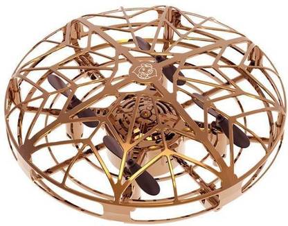 FIYMIU UFO RC Flying Toy, Infrared Induction Flying UFO Drone with Lights for Kids, Teenagers, Assorted Design and Colour,