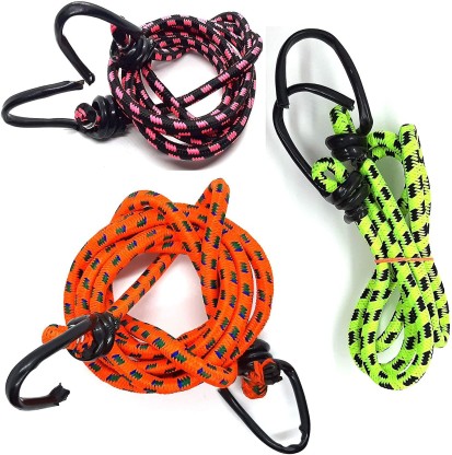 Replacement 6mm Polyester Coated Rubber Elastic Shock Bungee Cord Rope Tie Down 