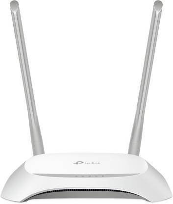 NMW TL-WR850N 300Mbps Wireless N Cable, 4 Fast LAN Ports, Easy Setup, WPS Button, Supports Parent Control, Guest Wi-Fi Router Wireless Router 2.4 GHz 300 Mbps Wifi Speed Dual Band Internal Antenna Ethernet (Cable Broadband)