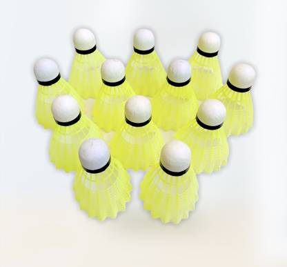 MEKKOKART Speed 606 Nylon Badminton Shuttlecock (pack of 12) Nylon Shuttle  - Multicolor