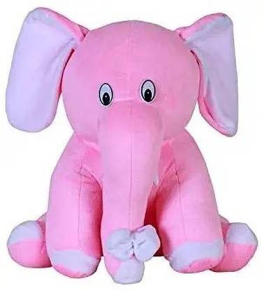 MHK Pink Elephant Teddy bear (32 cm) - 32 cm (Pink)  - 30 cm
