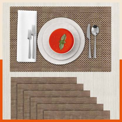 Matworks by Bathla Rectangular Pack of 6 Table Placemat