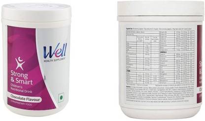 Well Strong & Smart Nutraceutical Children's Nutritional Powder (Chocolate Flavour, Pack of 1) Chocolate Flavored Powder