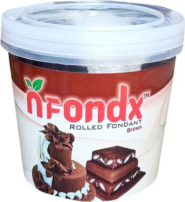 Ornima Nfondx Fondant/Sugarpaste (Brown) - 1KG Sugar Paste