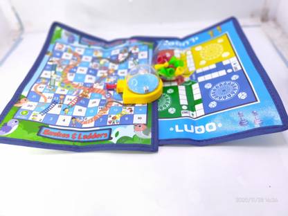 Quinergys SDX-151-™LUDO AND SNAKE AND LADDERS BOARD GAME Educational Board Games