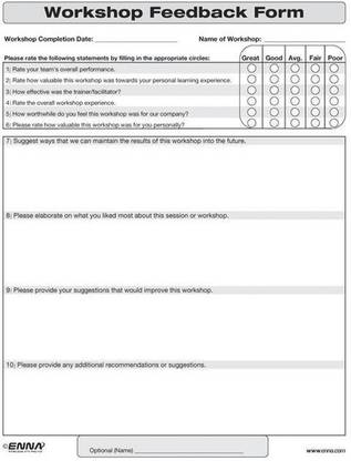 Workshop Feedback Form