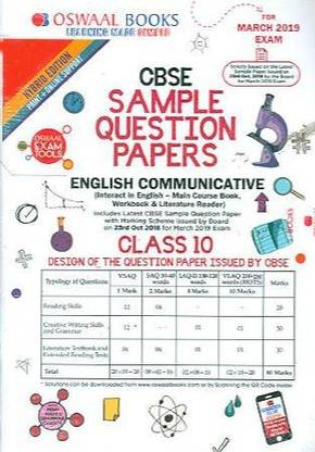 Oswaal CBSE Sample Question Paper Class 10 English Communicative