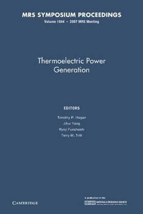 Thermoelectric Power Generation: Volume 1044