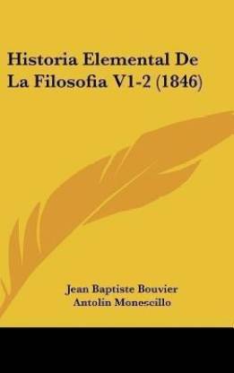 Historia Elemental de La Filosofia V1-2 (1846)