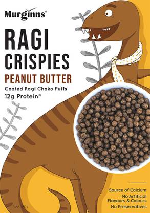 MURGINNS RAGI CRISPIES PEANUT BUTTER 200 GM Box