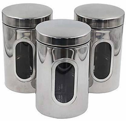 MEGNUM Unique Kitchen air Tight canisters Clear Glass Window ...