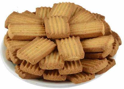 Dhadiwal's SPECIAL HOME MADE BAKED ATTA BISCUITS / WHEAT COOKIES RECTANGLE SHAPED PACK OF 250GM Bakery Biscuit