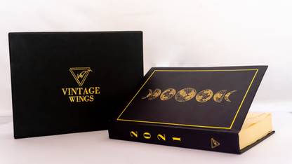 vintage wings moonlight journal A5 Diary customised pages 365 Pages
