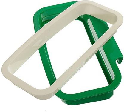 HAWKDEALS Garbage Bag Holder Plastic Bracket Stand Rack Kitchen Trash Storage Hanger Plastic Dustbin