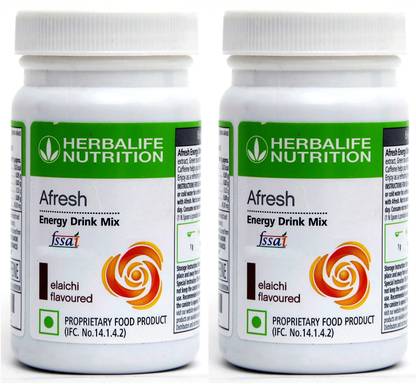 HERBALIFE Afresh Energy Drink - Elaichi Flavor Combo Pack 2 Energy Drink