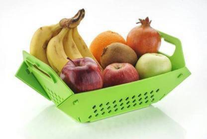 BAHISHT 3 in 1 Vegetable & Fruit Baket Plastic Fruit & Vegetable Basket Plastic Fruit & Vegetable Basket (Green) Plastic Fruit & Vegetable Basket