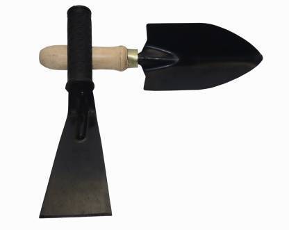 fitweight Gardening Wooden Trowel with 3 inch khurpa combo deal Garden Tool Kit