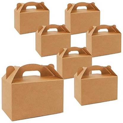 Moretoes 36 PackGoodies Boxes Treat Boxes Gable Boxes Kraft Party Favor Boxes Birthday 6 x 3.5 x 3.5 inches Gift wrapper Plastic Gift Wrapper