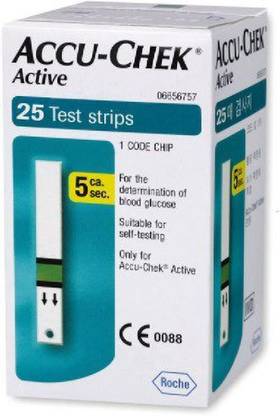 ACCU-CHEK Accu Check Active 25 Glucometer Strips