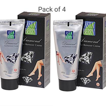 ASTABERRY Diamond Hair Removal creme 240gm (Pack of 4 ) Cream