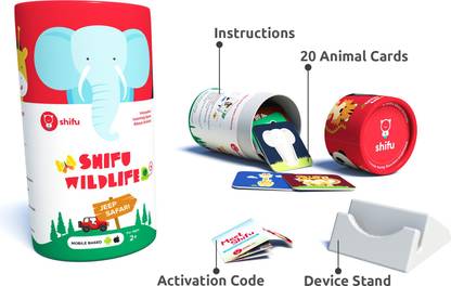 PlayShifu Shifu Wildlife Jeep Safari with 20 Animals in 3D Augmented Reality game