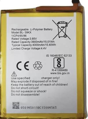DSELL Mobile Battery For  Infinix S4, Hot 7 Pro, X626, X626B, X625D High Quality Battery (BL-39KX)