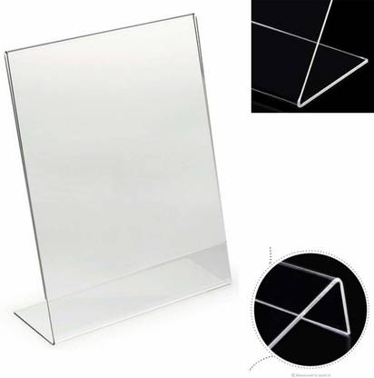 STASTORE 1 Compartments Cast Acrylic Acrylic QR Code Display Stand Paper Holder