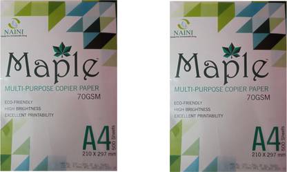 naini maple PACK OF 2 REEMS NORMAL A4 70 gsm A4 paper