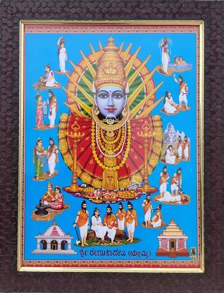 SAI BALAJI ACRALICS Renuka yellamma devi photo frame Religious Frame