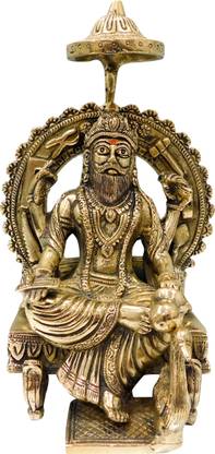 vinayakmoorti vishwakarma murti brass vishwakarma ji ki murti vishwakarma statue murti Brass vishwakarma idol Home Pooja temple lord vishwakarma statue Decorative Showpiece  -  27 cm