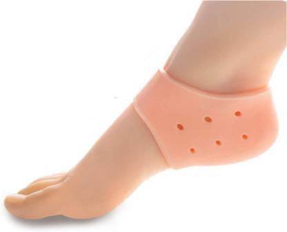 Onlinch Silicone Waterproof Gel Heel Pad Socks for pain relief (Free size) - 1 pair Heel Support