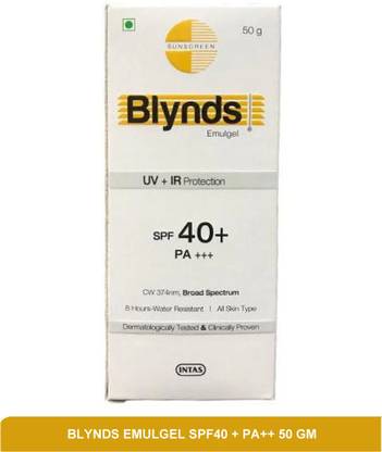 Blynds Sunscreen - SPF 50 PA+++ EMULGEL SPF40 + PA++ - best sunscreen 50g