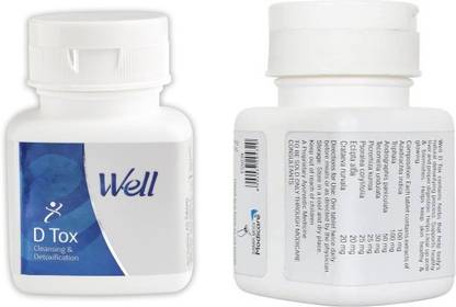 Well D Tox-Cleansing & Detoxification Liver Support (120 Tablets; 2 Plastic Bottle)