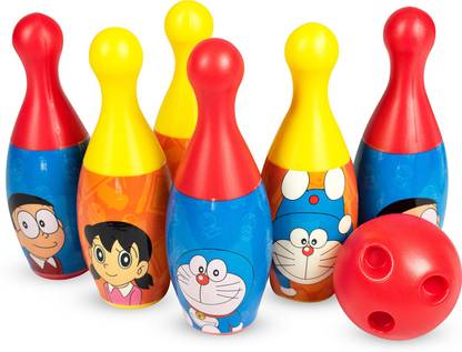 Doraemon 6-Pin and Ball Set for Bowling