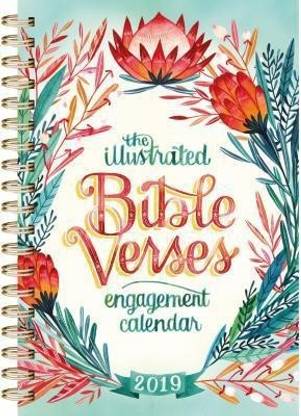 2019 the Illustrated Bible Verses Engagement Calendar Wall Calendar
