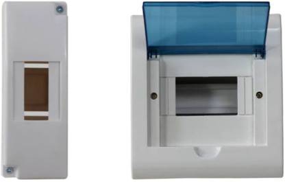 Suntech Industries 1/2 POLE ENCLOSURE PLASTIC ABS DISTRIBUTION BORD MCB BOX ..2 Way. Distribution Board