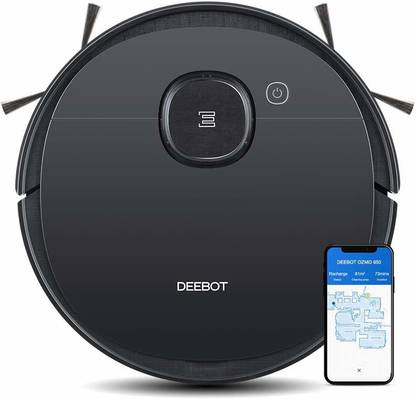 ECOVACS DEEBOT OZMO 950 Robotic Floor Cleaner with 2 in 1 Mopping and Vacuum (WiFi Connectivity, Google Assistant and Alexa)