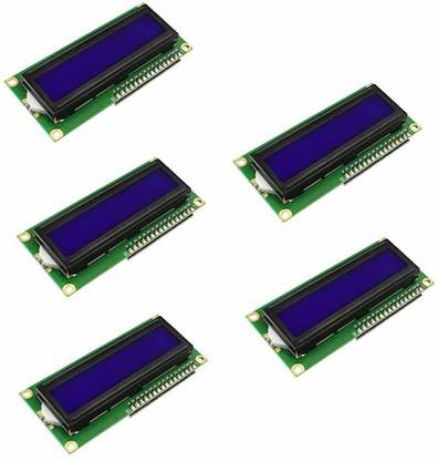 Robotbanao LCD 16x2 Alphanumeric Display (JHD162A) for 8051, AVR, Arduino, PIC, ARM All 5pc LCD Display