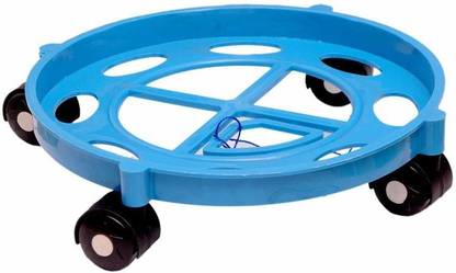 BM KITCHENWARE BM KITCHENWARE GAS CYLINDER TROLLEY BLUE COLOUR Gas Cylinder Trolley