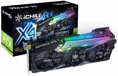 Inno3D 8GB GEFORCE RTX 3070 ICHILL X4 Graphics Card GDDR6 8 GB NVIDIA Chipset 256 bit 14000 MHz Graphics Card