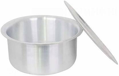 Super HK 1 Aluminium Patila/Bhagona/Tapeli with LID Tope with Lid 5 L capacity 28 cm diameter